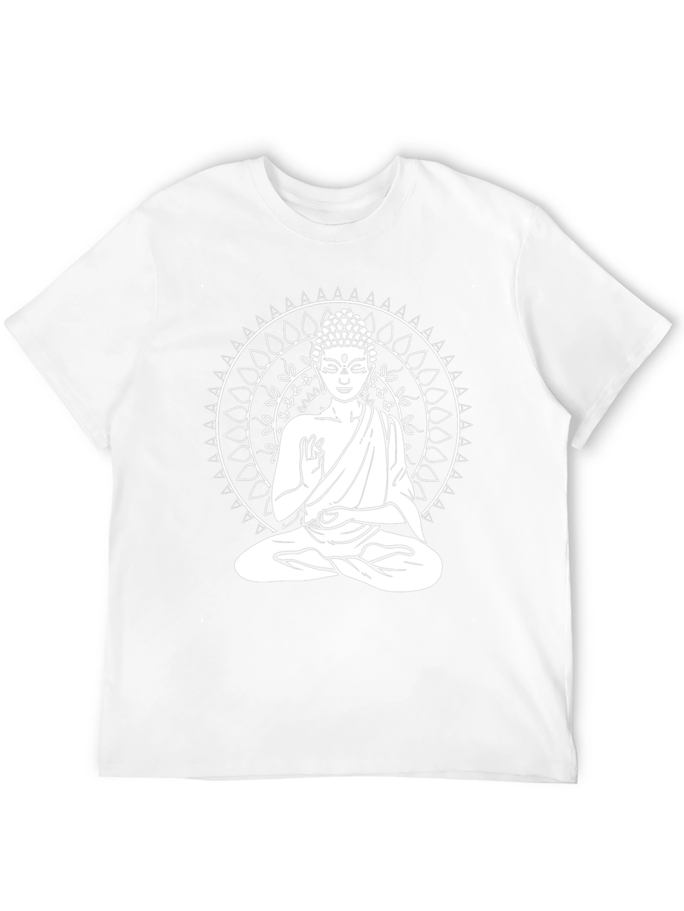 Buddha Mandala Graphic Tee - Black