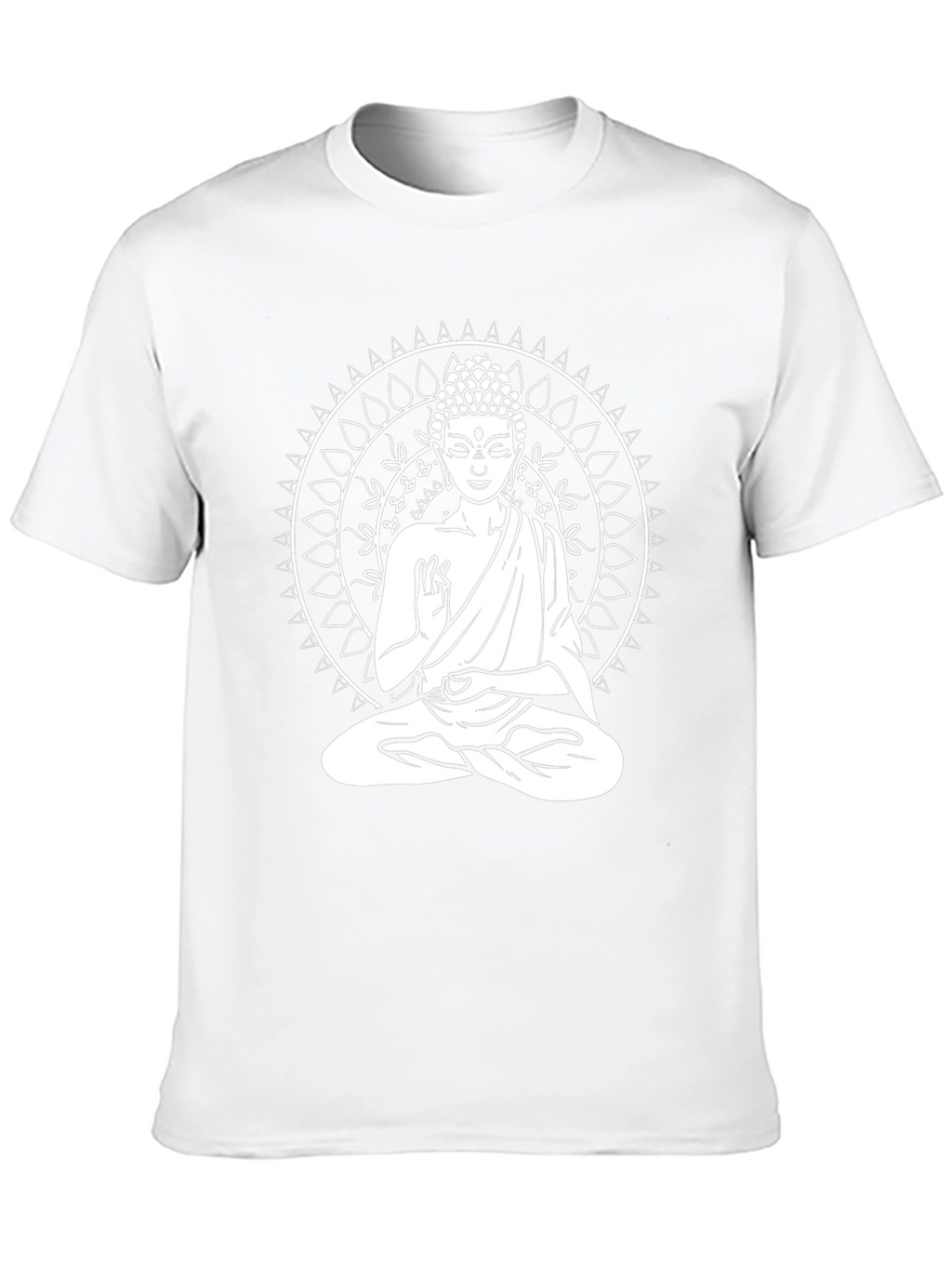 Buddha Mandala Graphic Tee - Black