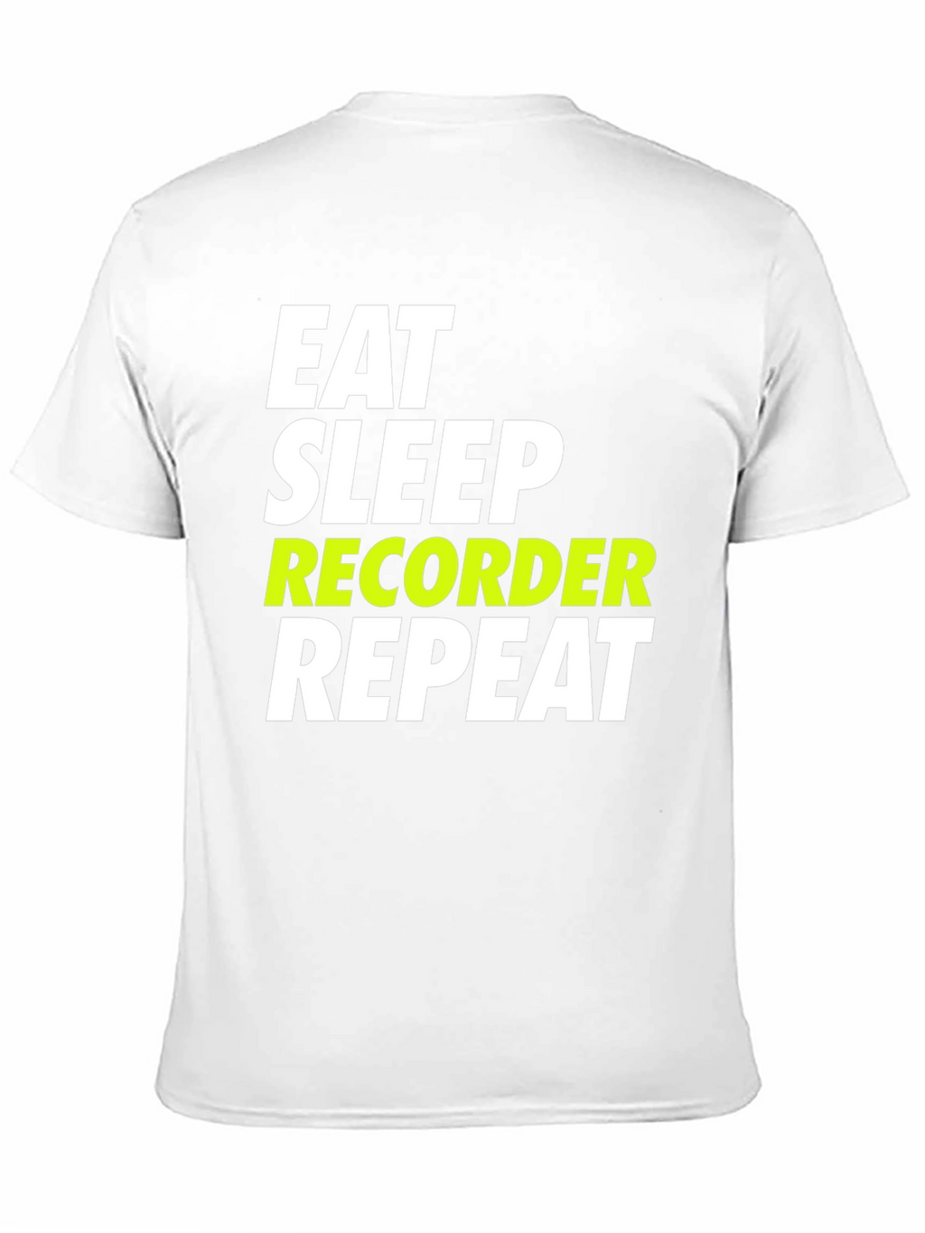 Eat Sleep Recorder Repeat Graphic Tee