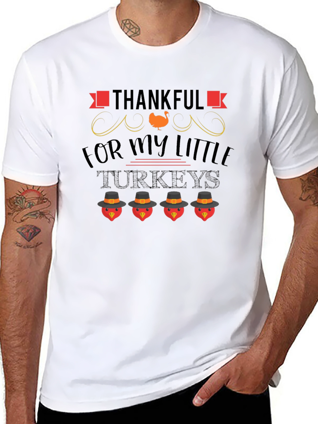 Thankful For My Little Turkeys T-Shirt