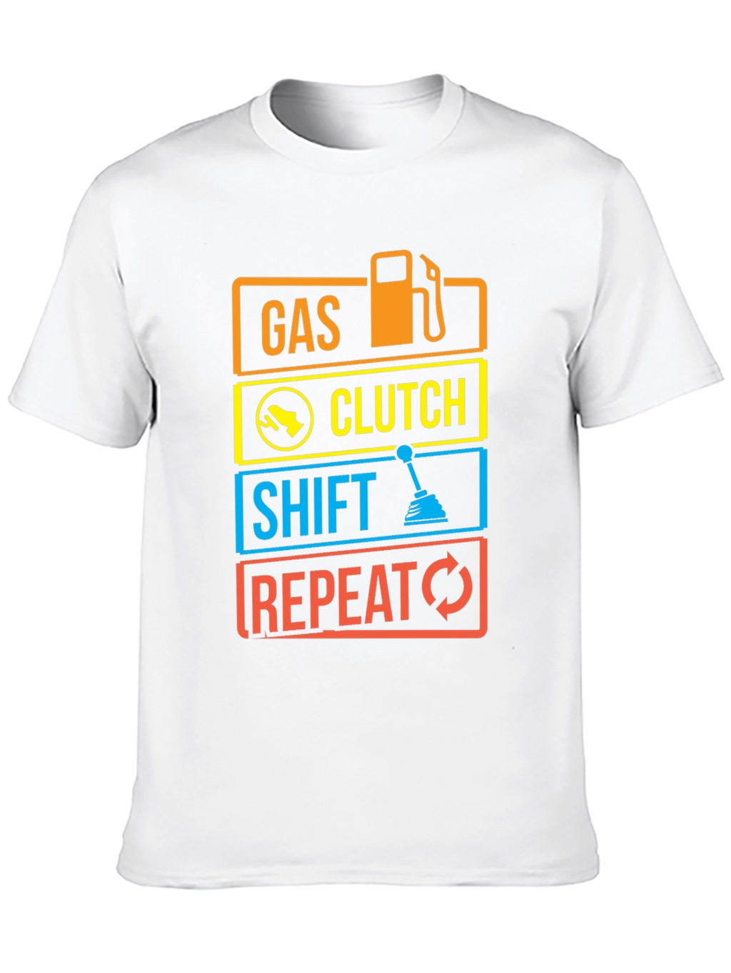 Gas Clutch Shift Repeat Graphic Tee