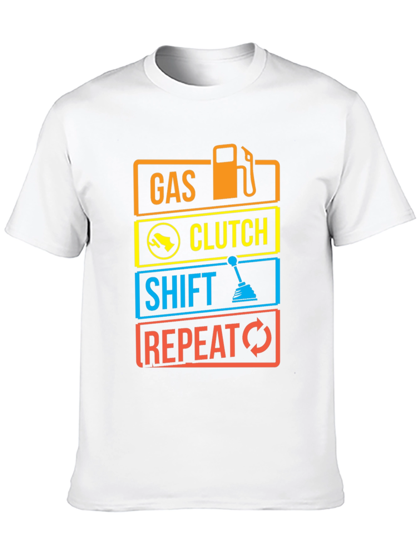 Gas Clutch Shift Repeat Graphic Tee