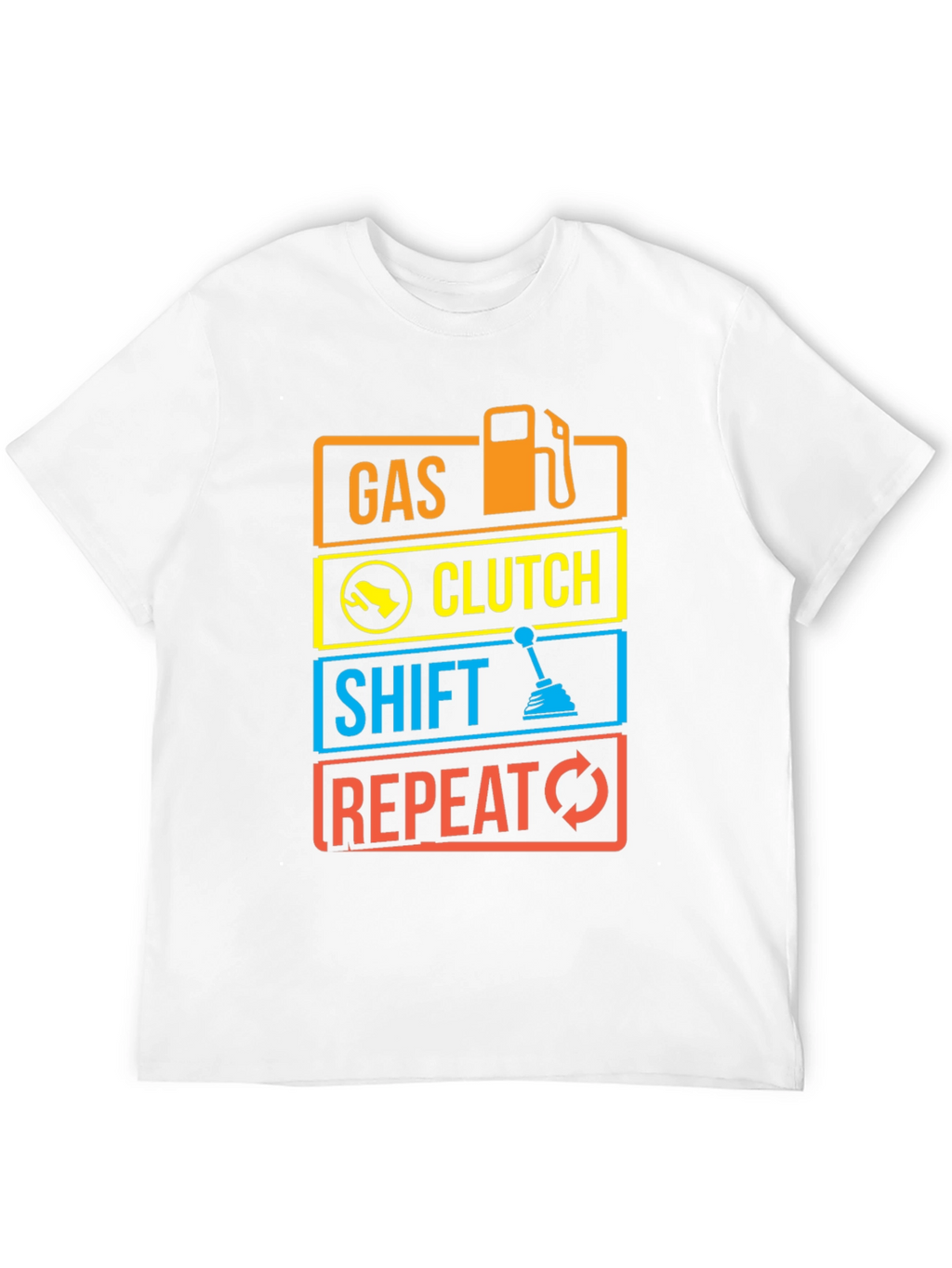 Gas Clutch Shift Repeat Graphic Tee