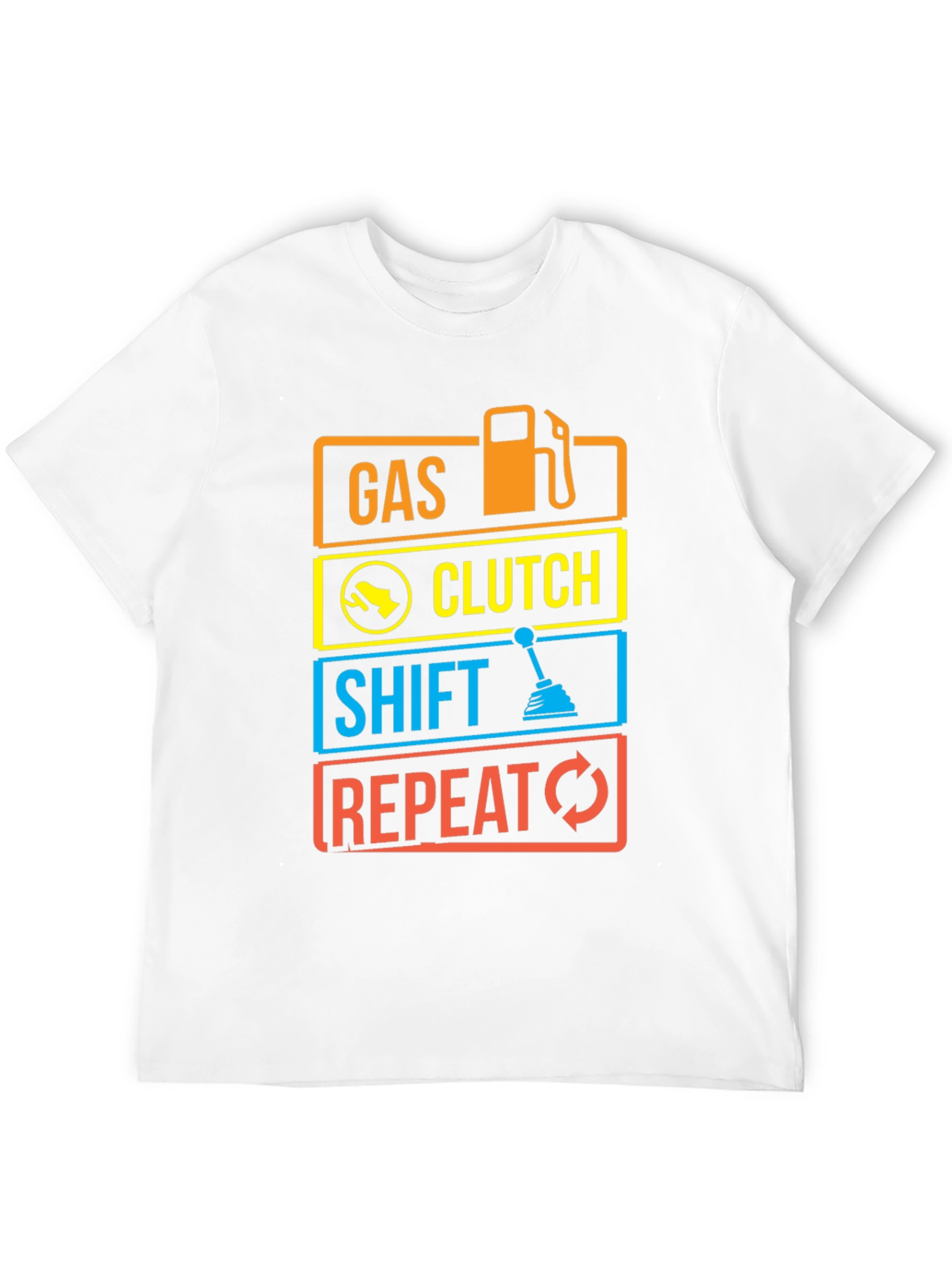 Gas Clutch Shift Repeat Graphic Tee