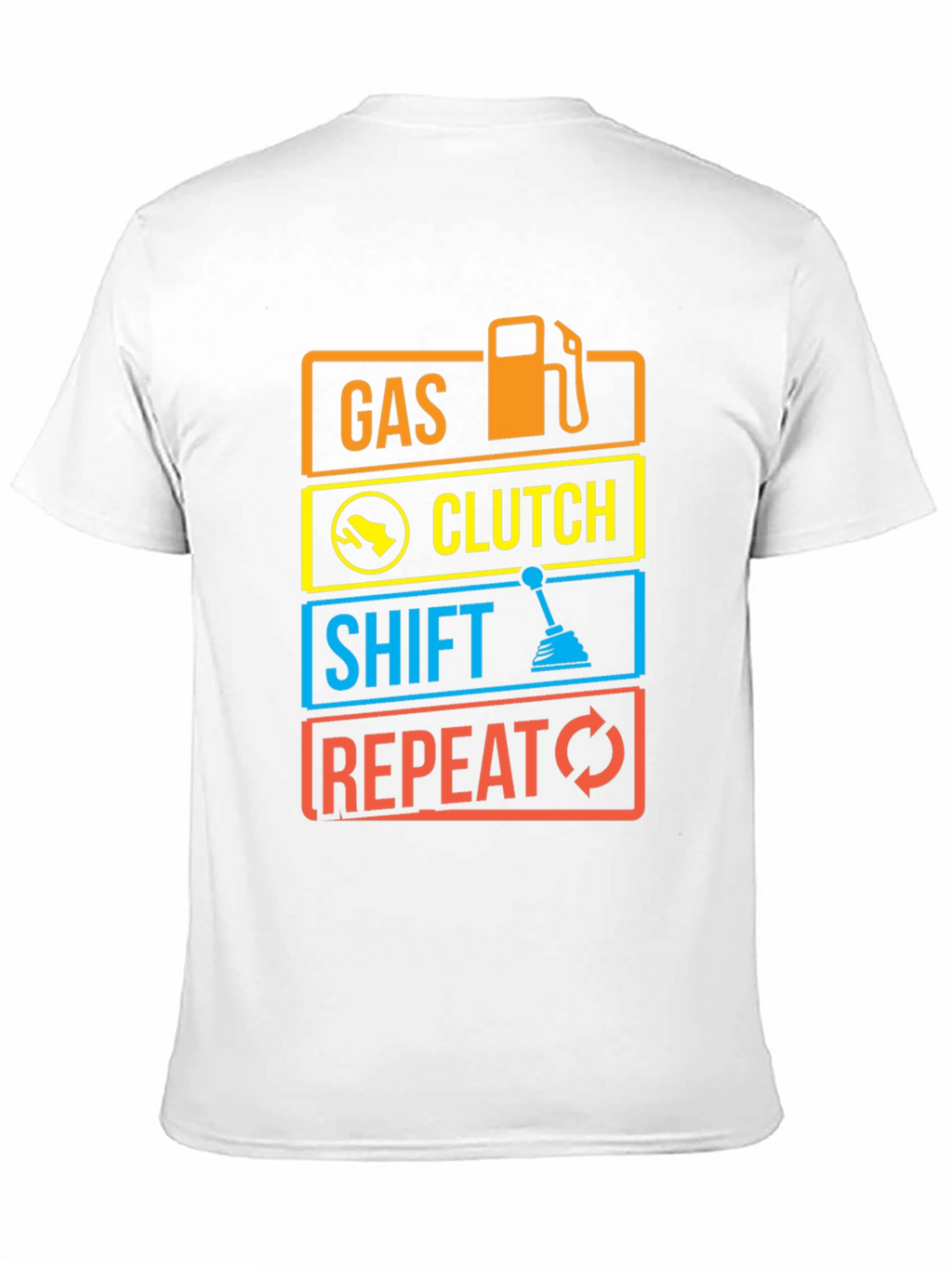 Gas Clutch Shift Repeat Graphic Tee