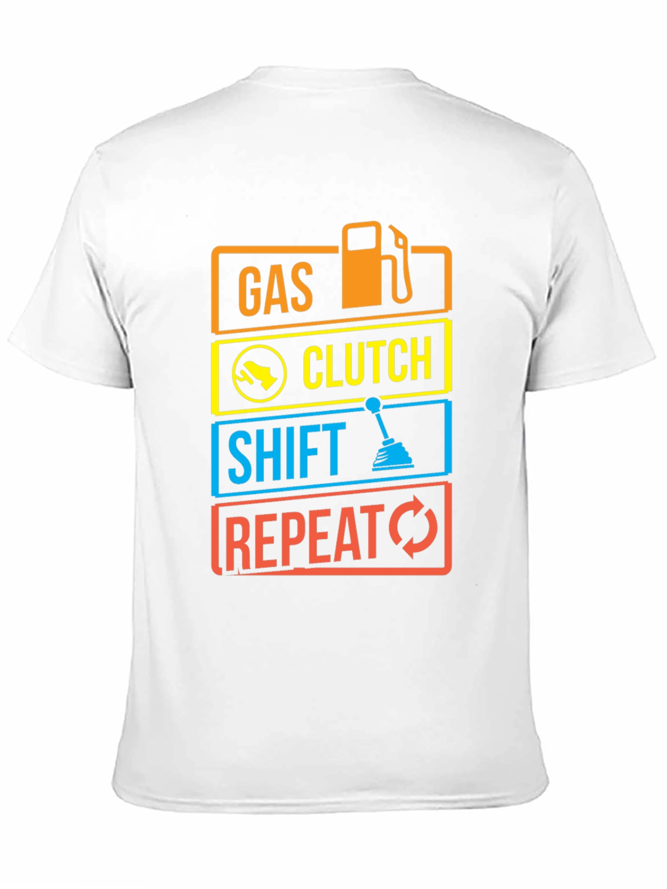 Gas Clutch Shift Repeat Graphic Tee