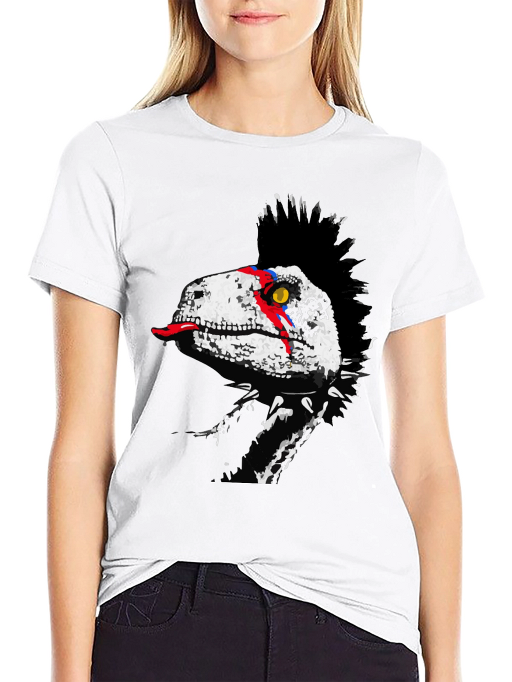 Punk Dino T-Shirt - Rock and Roll Raptor