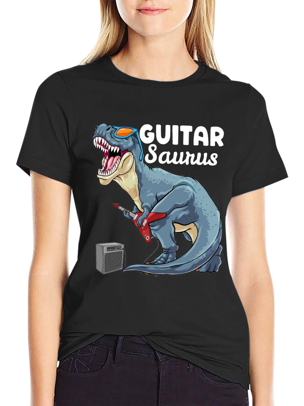 GuitarSaurus T-Shirt: Rock n Roll Dino Style!