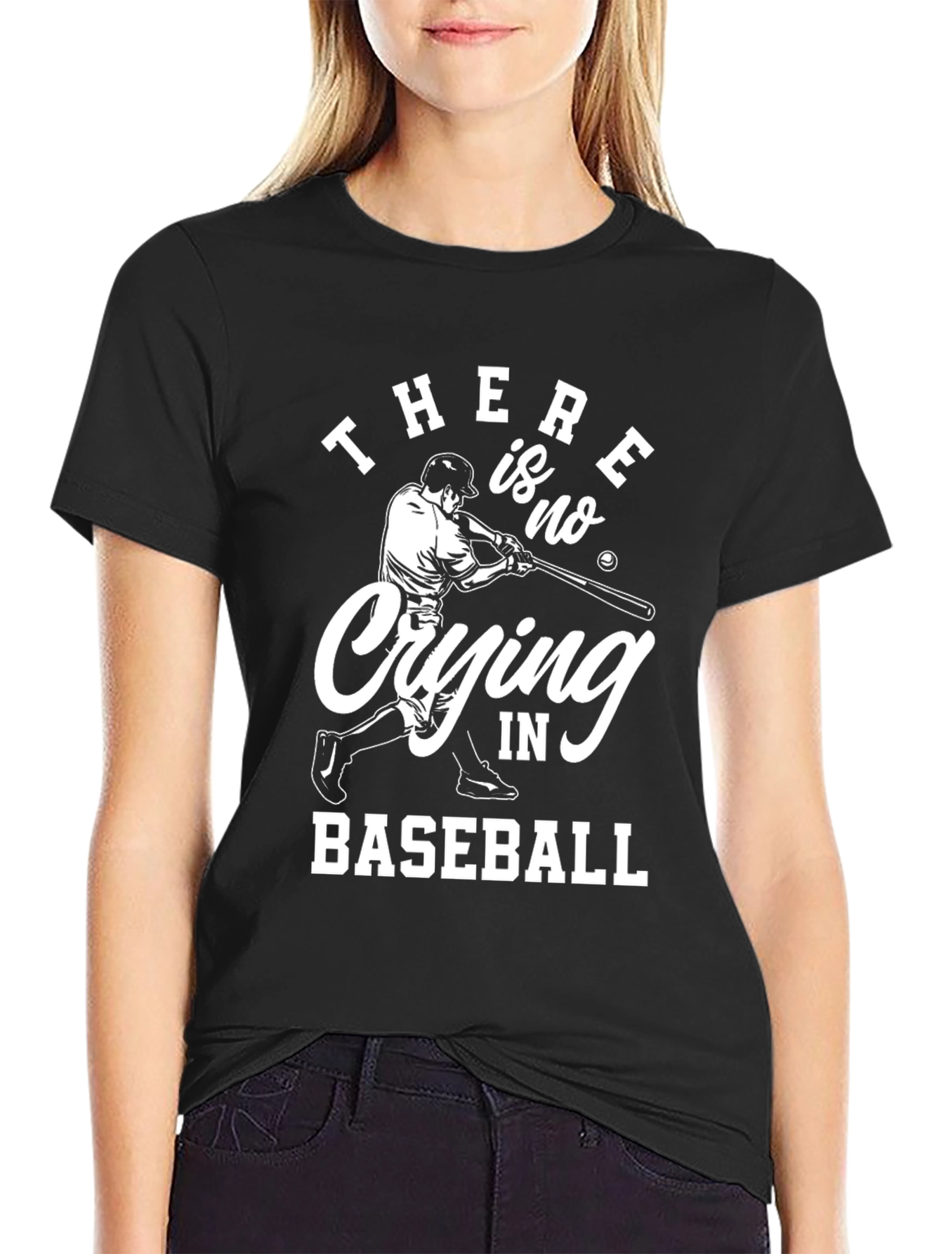 Baseball T-Shirt - There is no Crying in Baseball