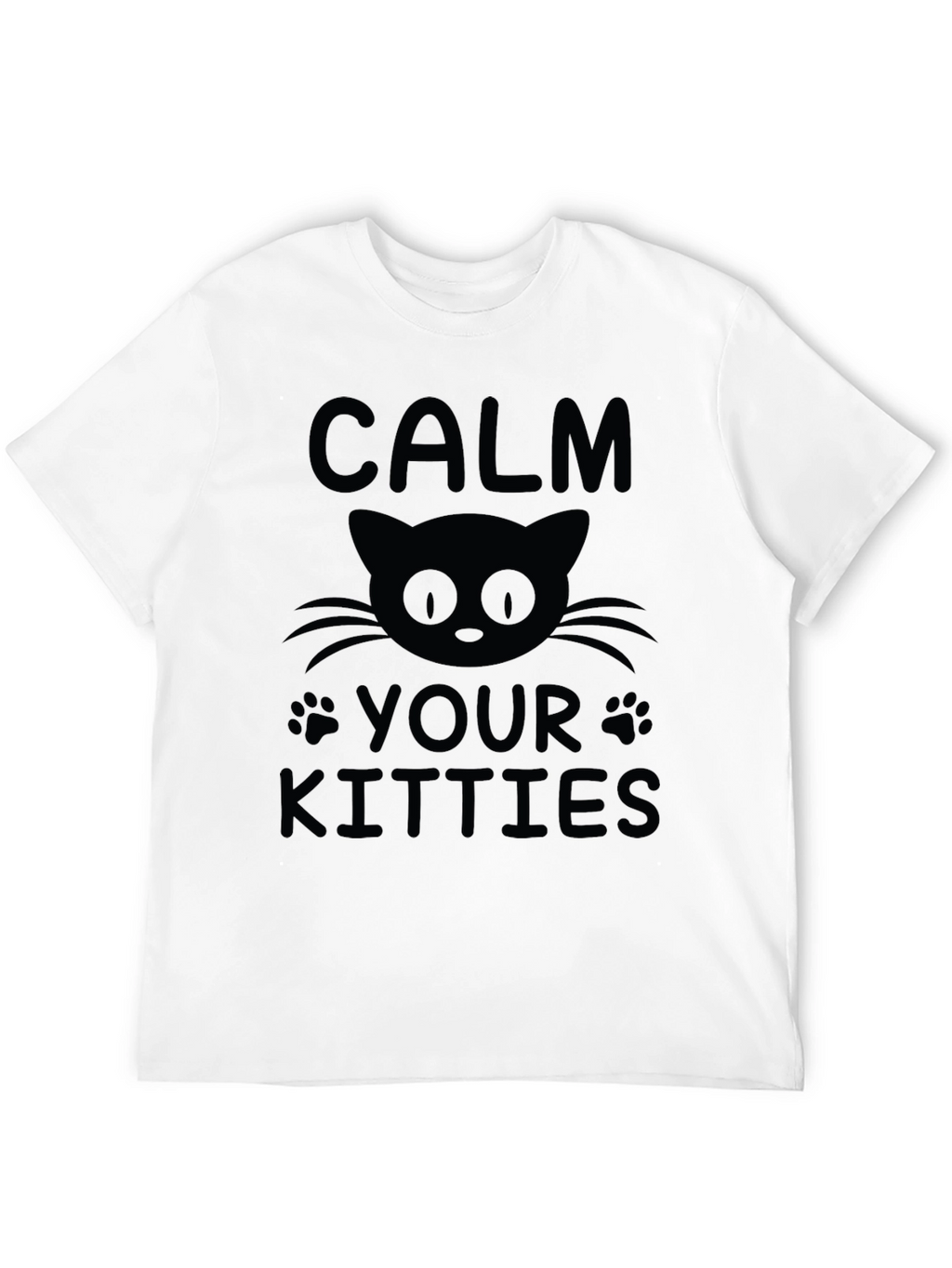Calm Your Kitties Black Graphic Tee