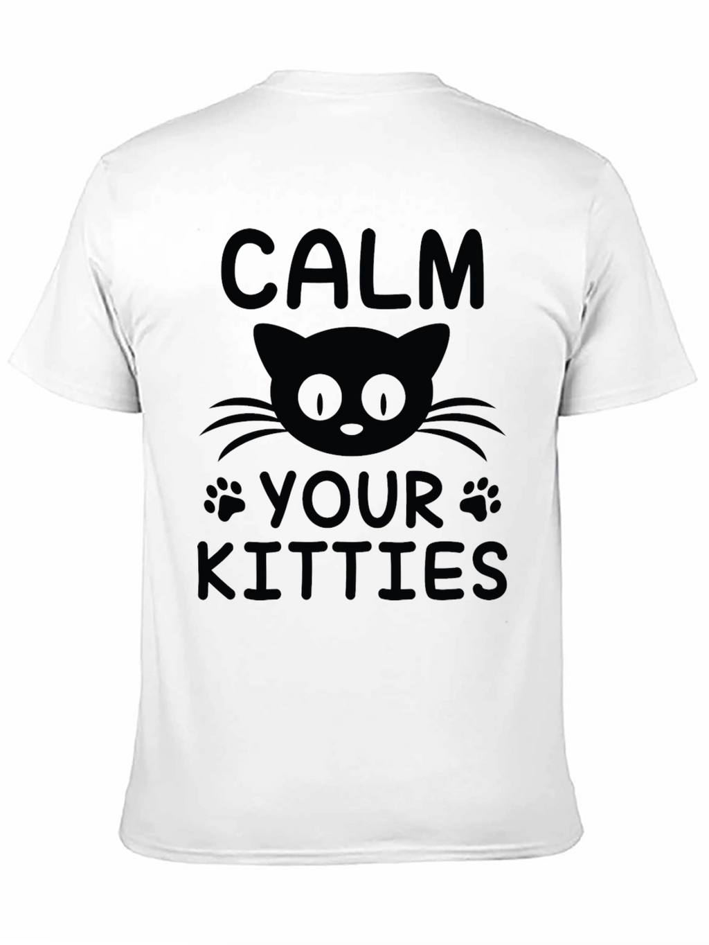 Calm Your Kitties Black Graphic Tee