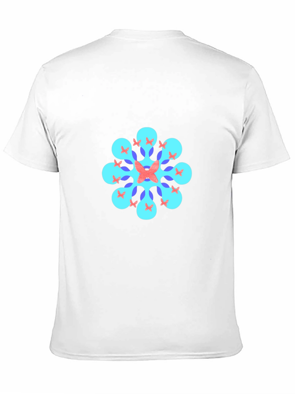 Geometric Butterfly T-Shirt - Black