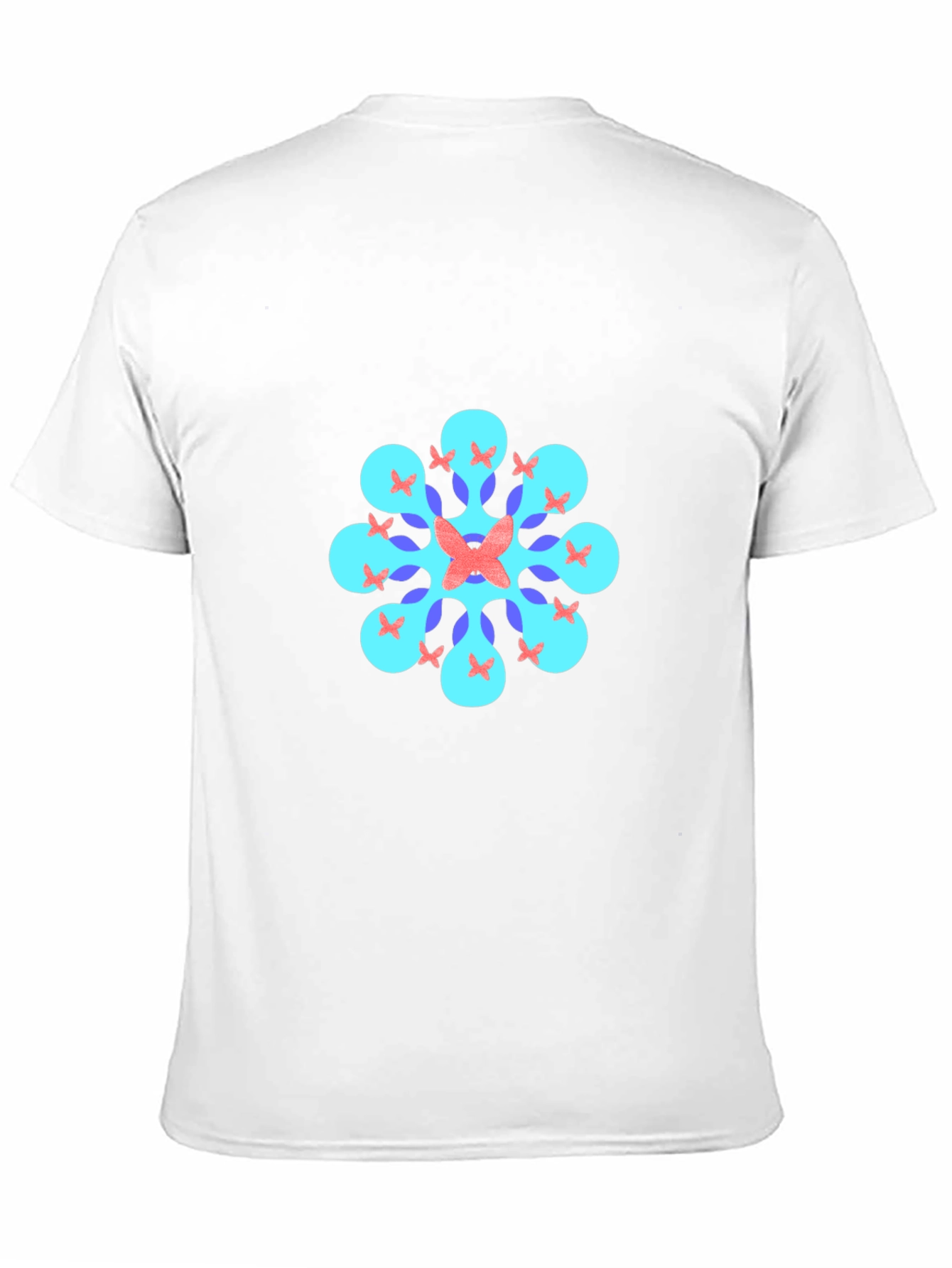 Geometric Butterfly T-Shirt - Black