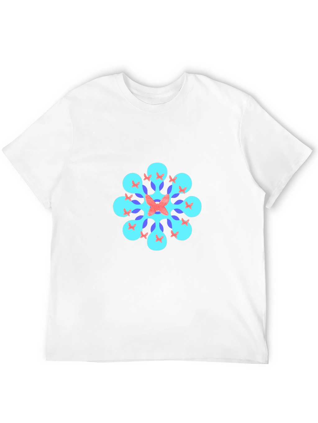 Geometric Butterfly T-Shirt - Black