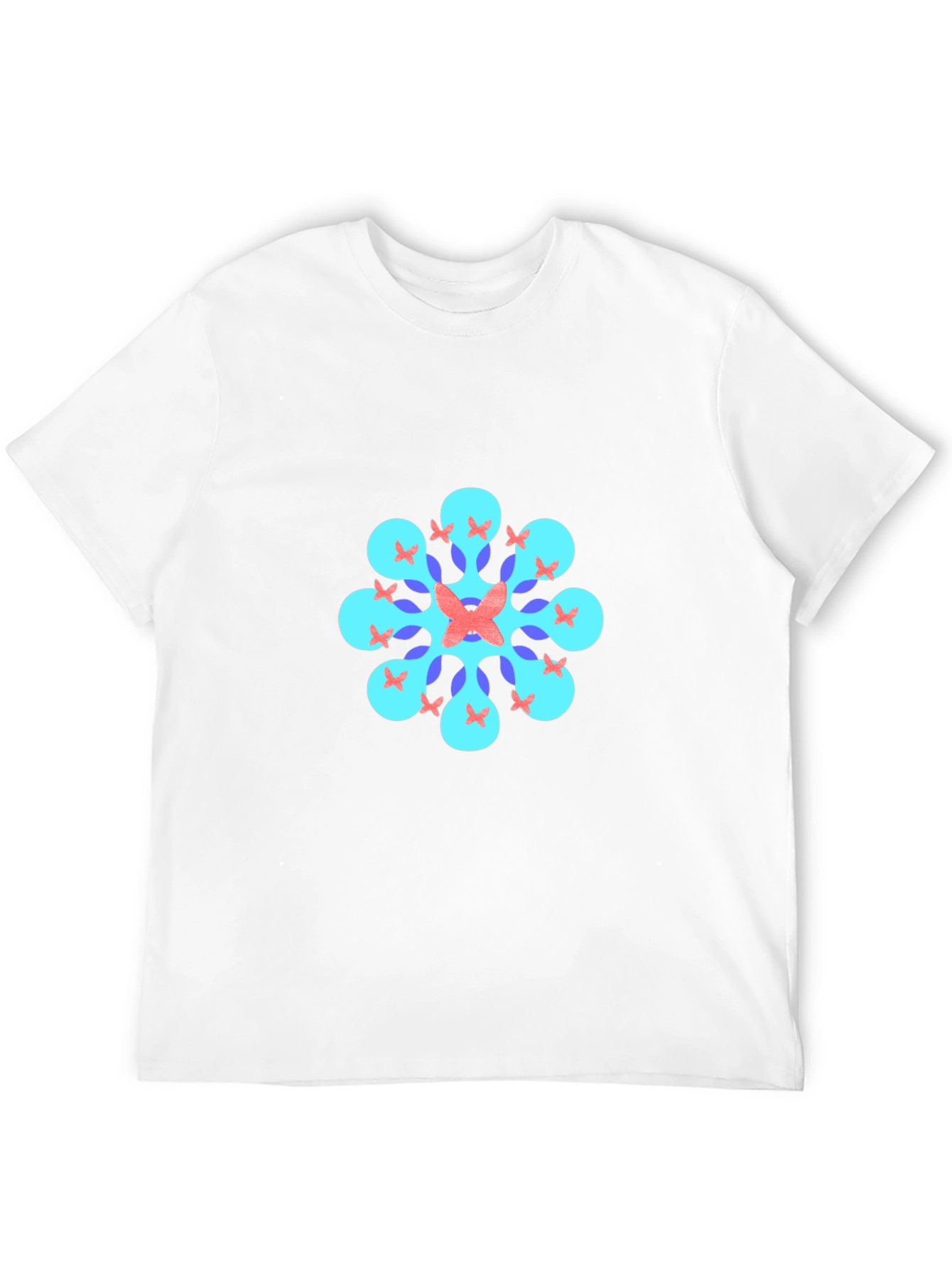 Geometric Butterfly T-Shirt - Black