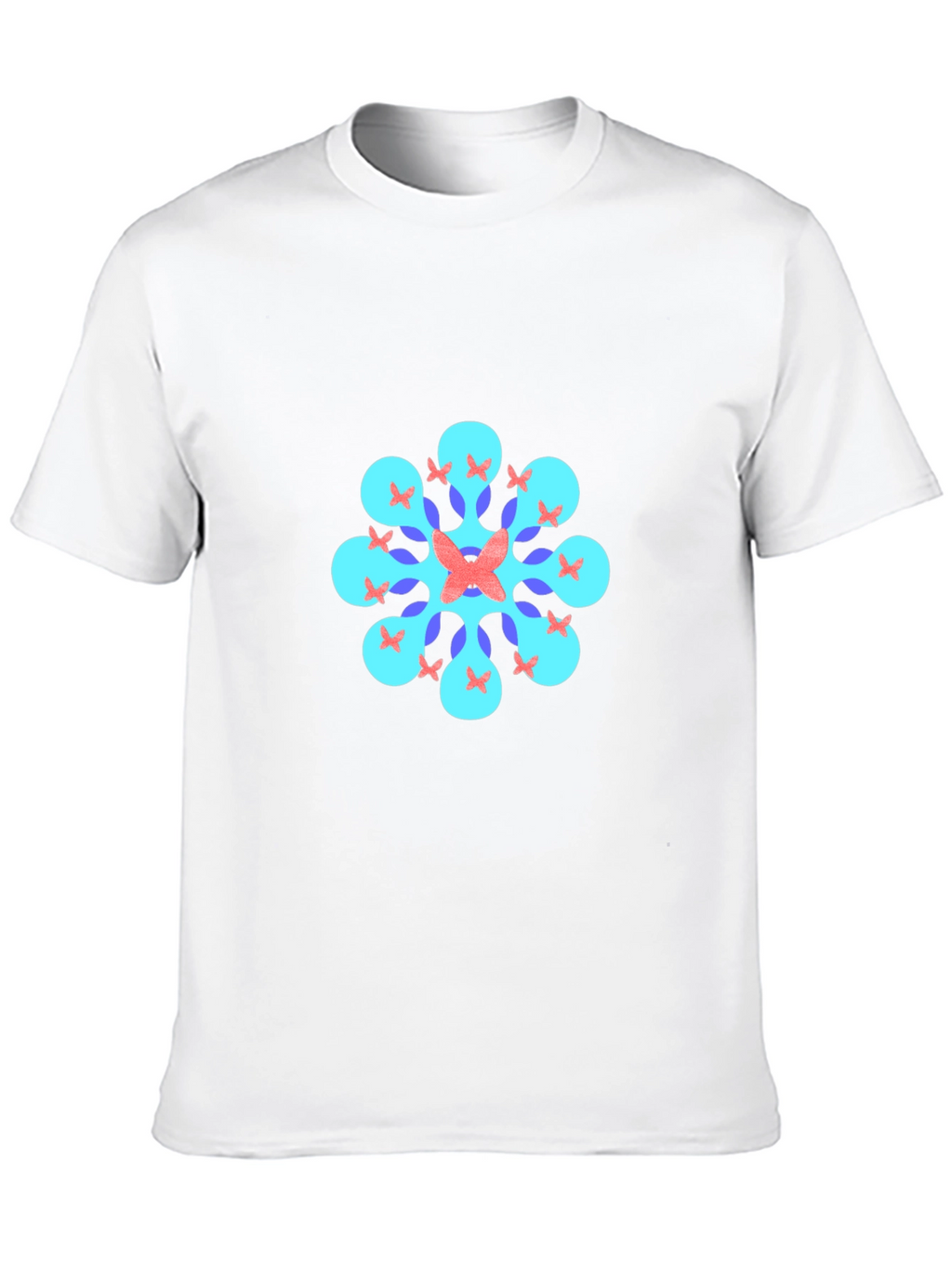 Geometric Butterfly T-Shirt - Black