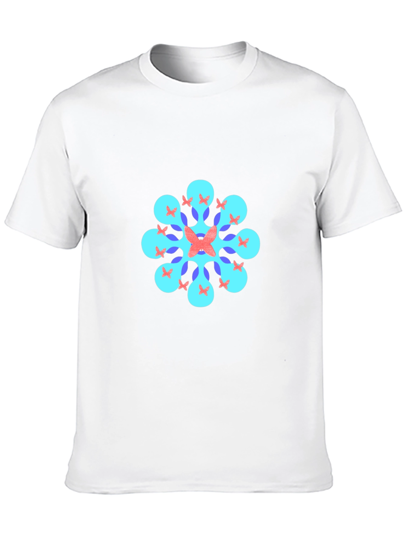 Geometric Butterfly T-Shirt - Black