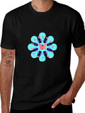 Geometric Butterfly T-Shirt - Black