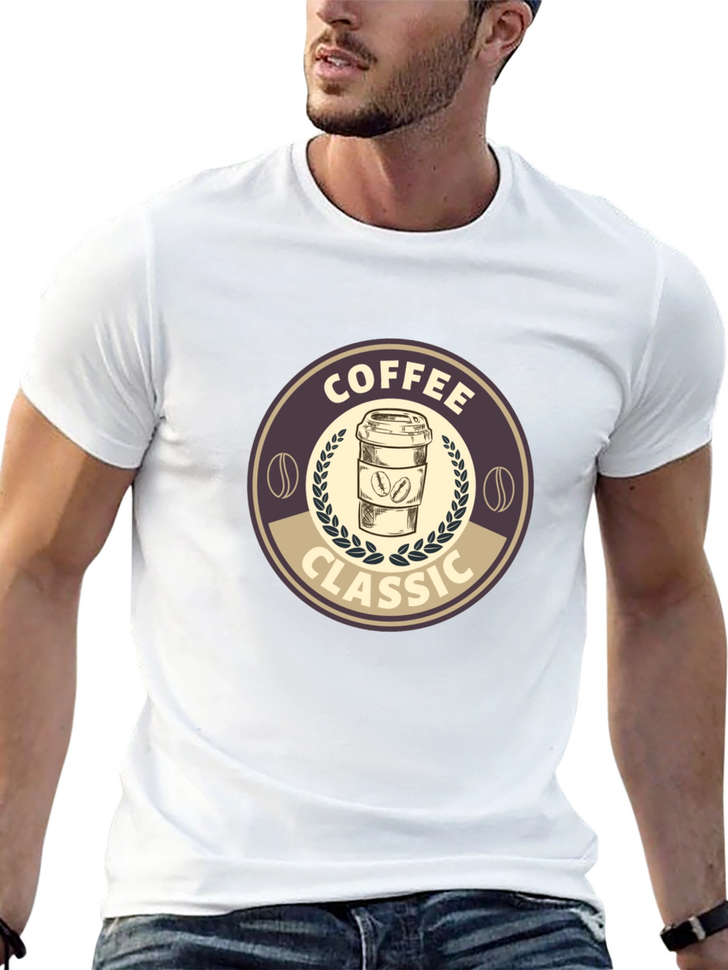 Classic Coffee Graphic Tee - Soft Cotton Blend