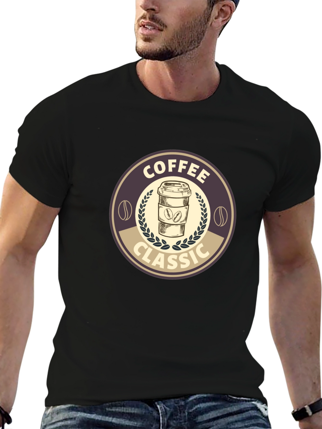Classic Coffee Graphic Tee - Soft Cotton Blend