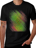 Vortex Graphic Black T-Shirt - Modern Abstract Design