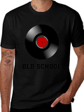 Old School Vinyl Record Graphic T-Shirt
