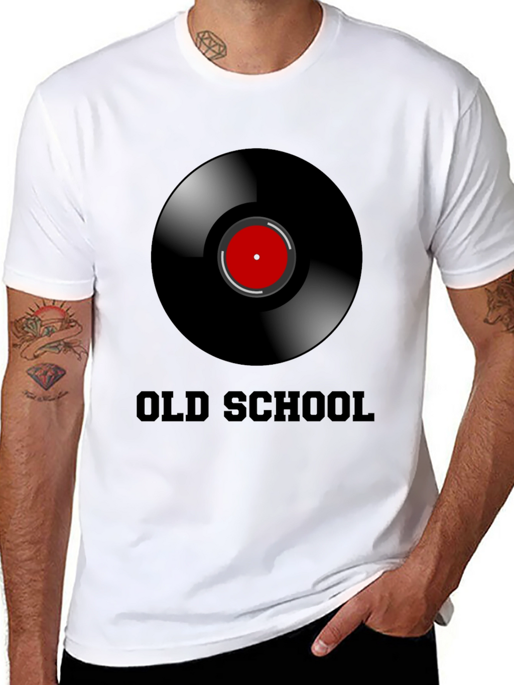 Old School Vinyl Record Graphic T-Shirt