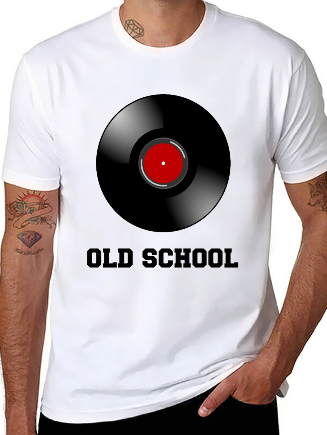 Old School Vinyl Record Graphic T-Shirt