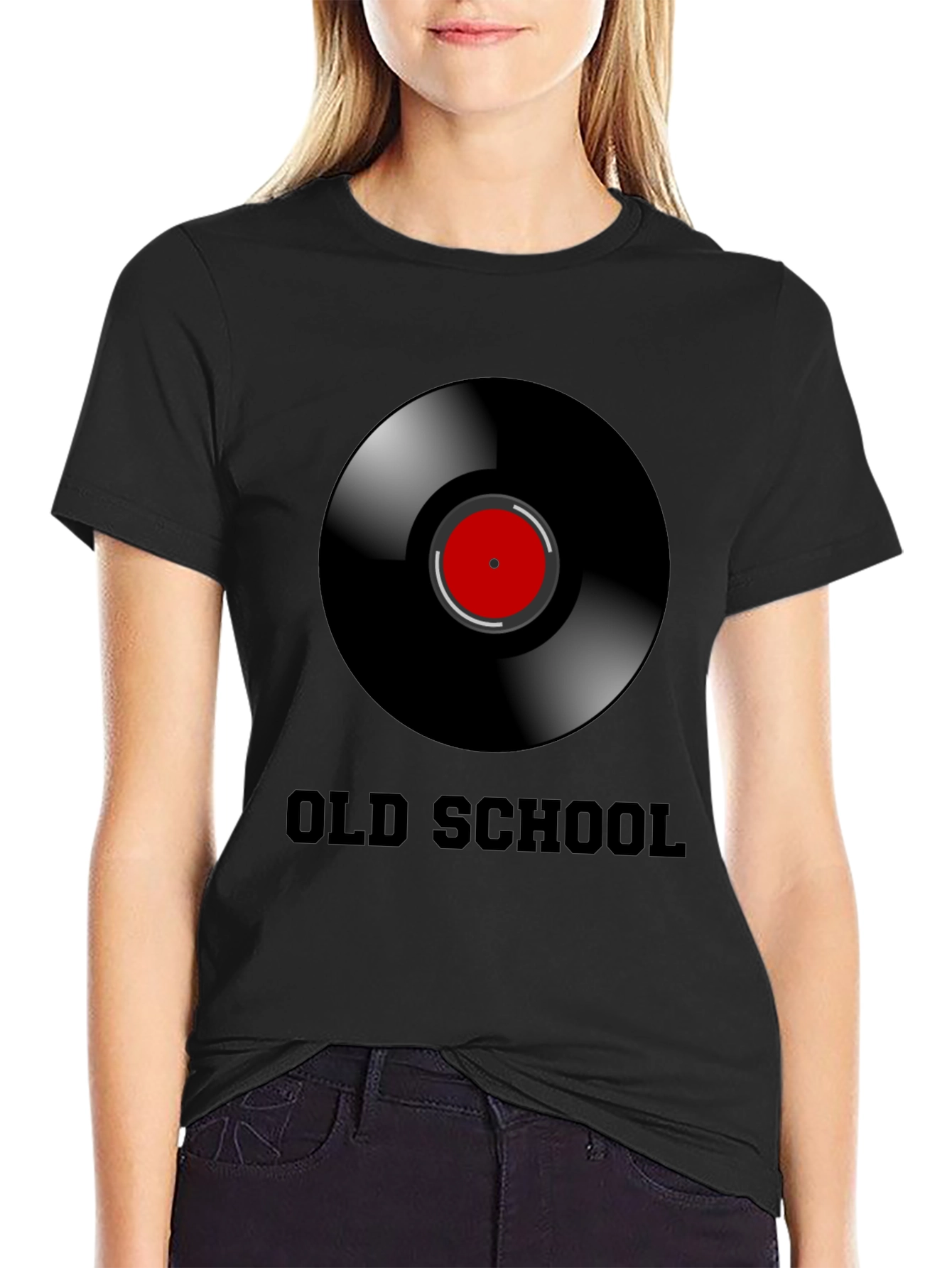 Old School Vinyl Record Graphic T-Shirt