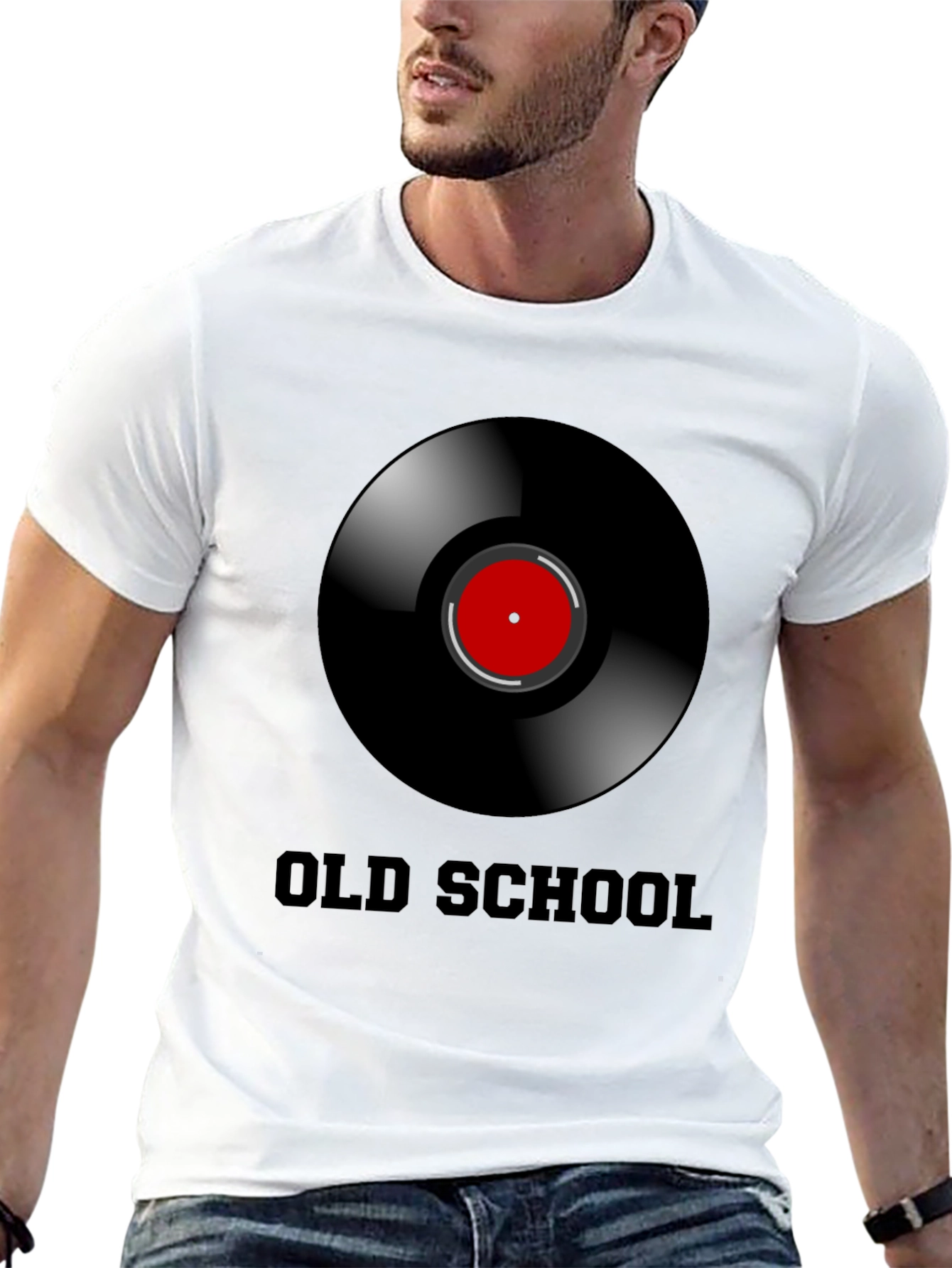 Old School Vinyl Record Graphic T-Shirt