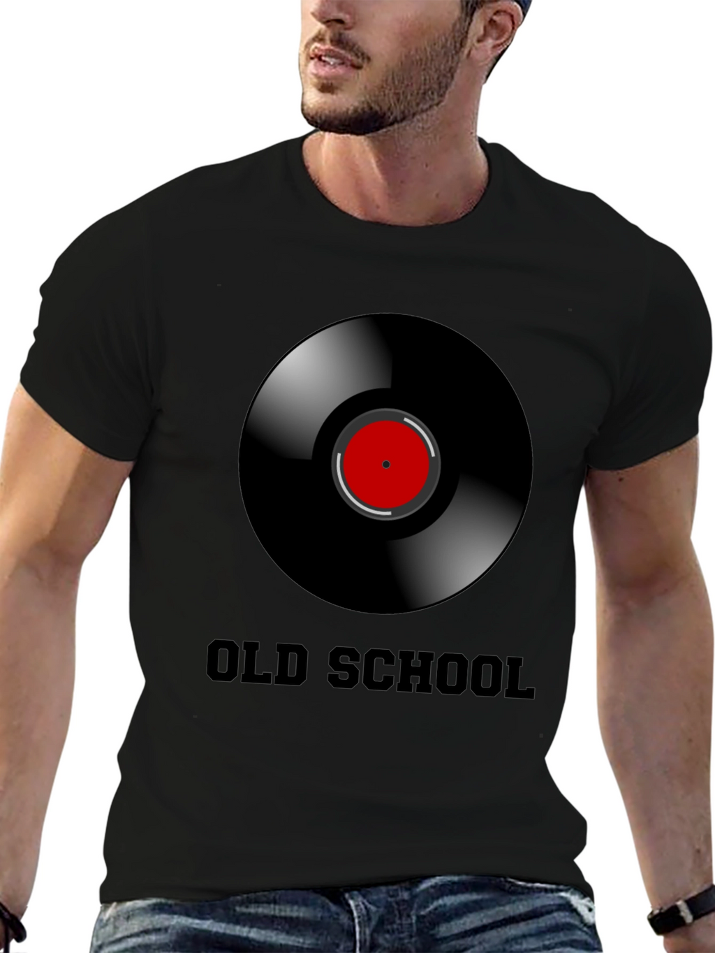 Old School Vinyl Record Graphic T-Shirt