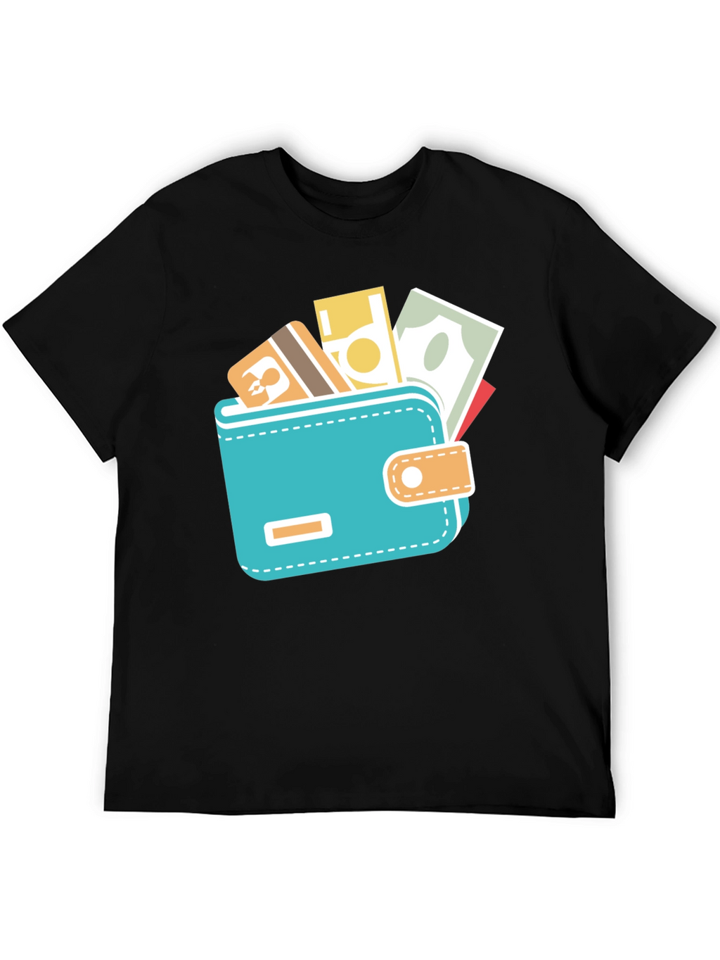 Wallet Graphic Black Tee