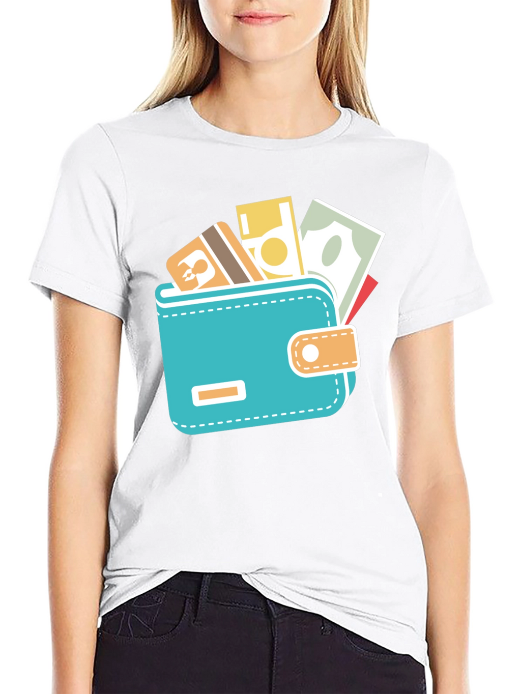 Wallet Graphic Black Tee