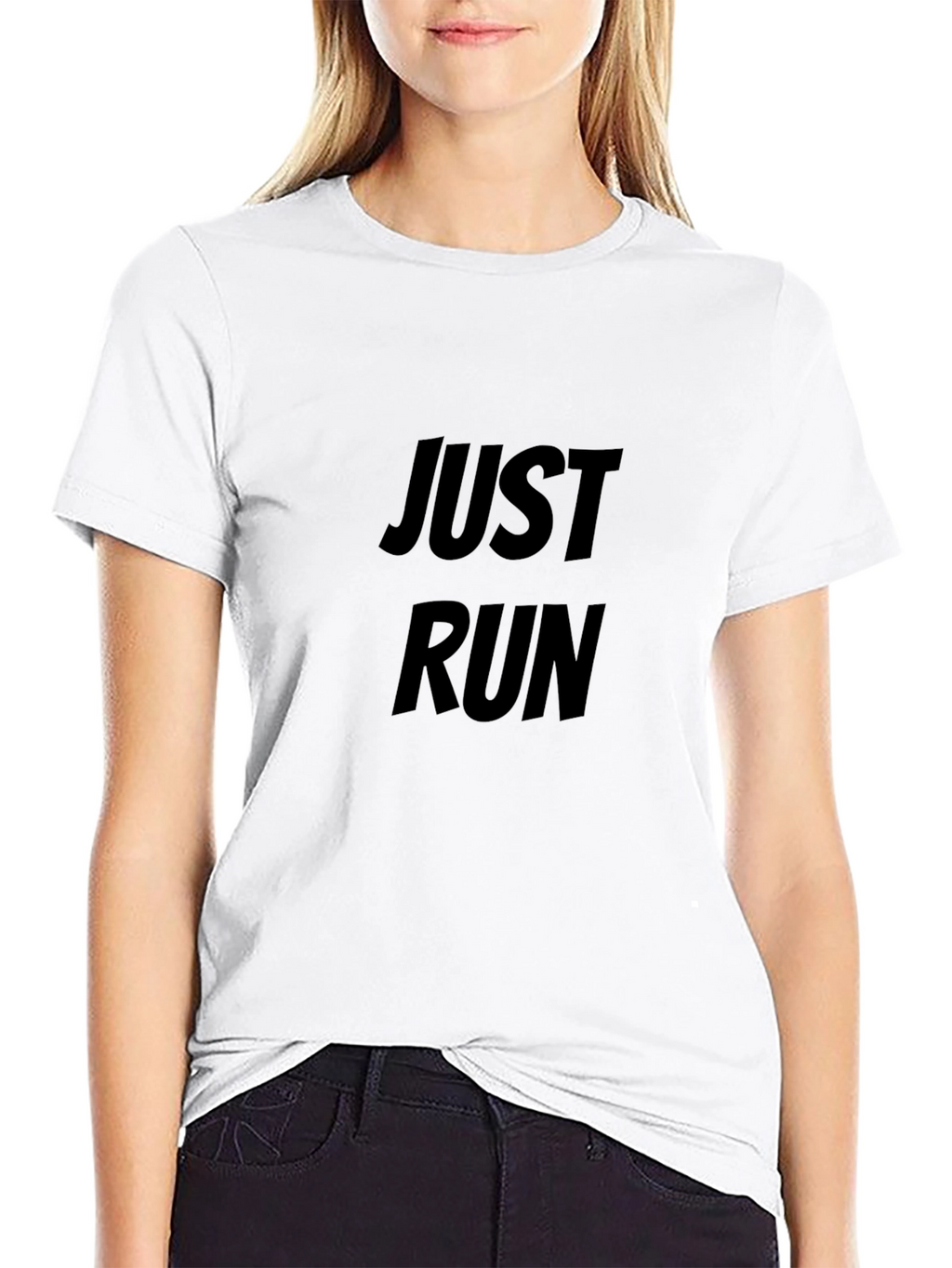 Just Run Black T-Shirt