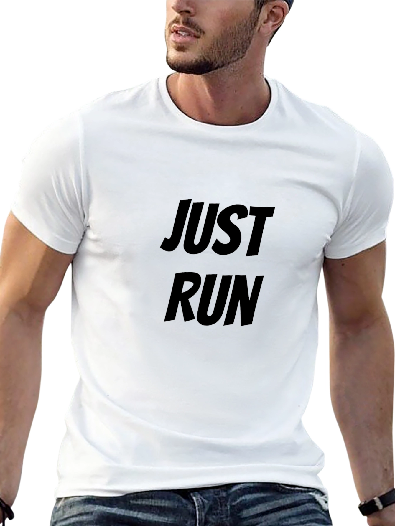 Just Run Black T-Shirt