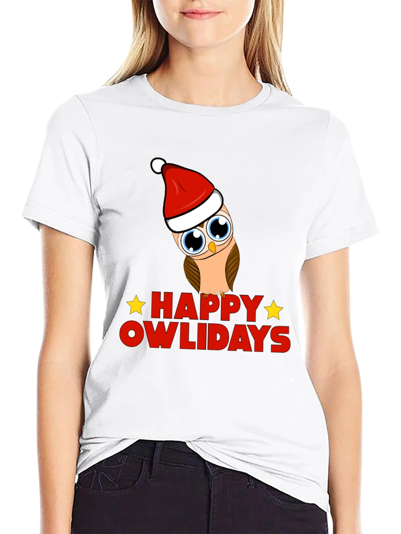 Happy Owlidays Holiday Graphic T-Shirt