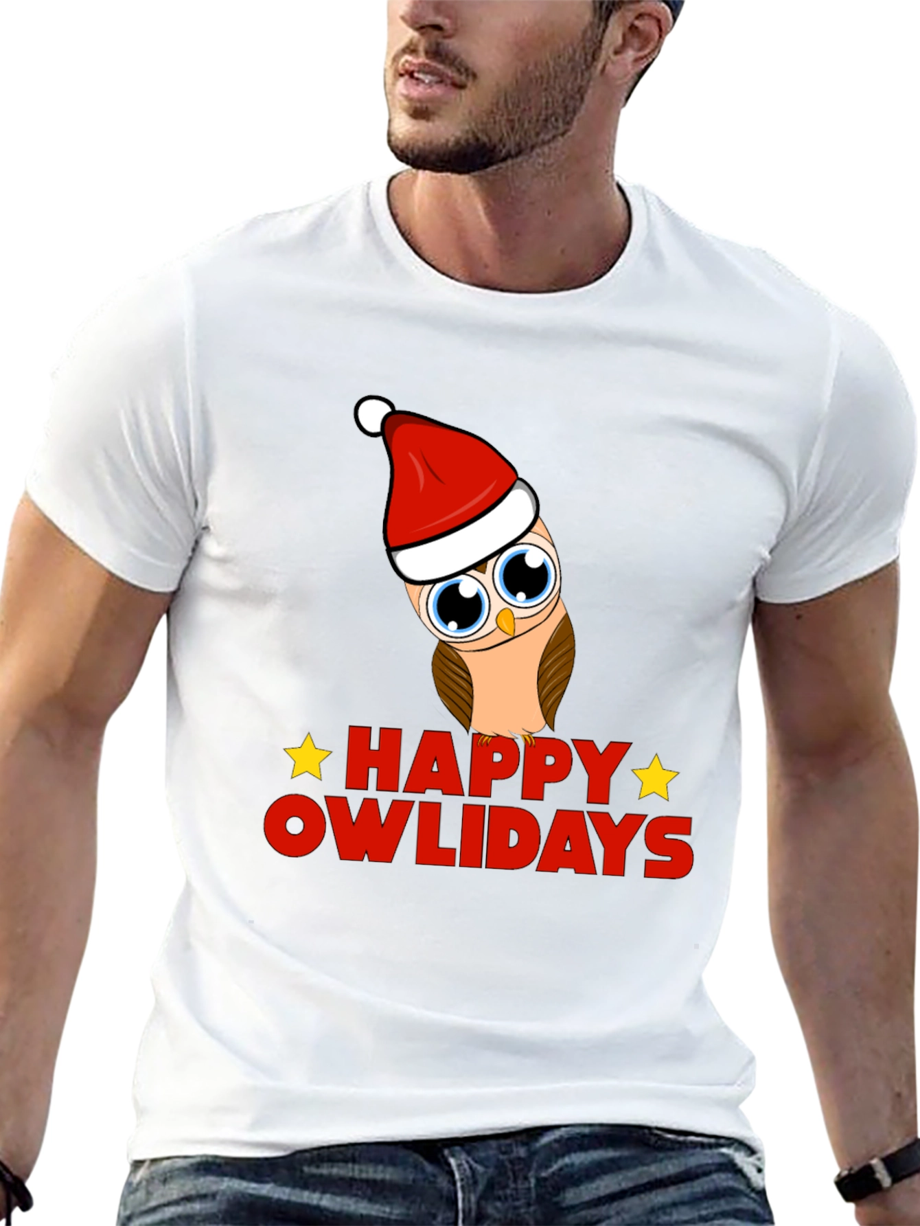 Happy Owlidays Holiday Graphic T-Shirt