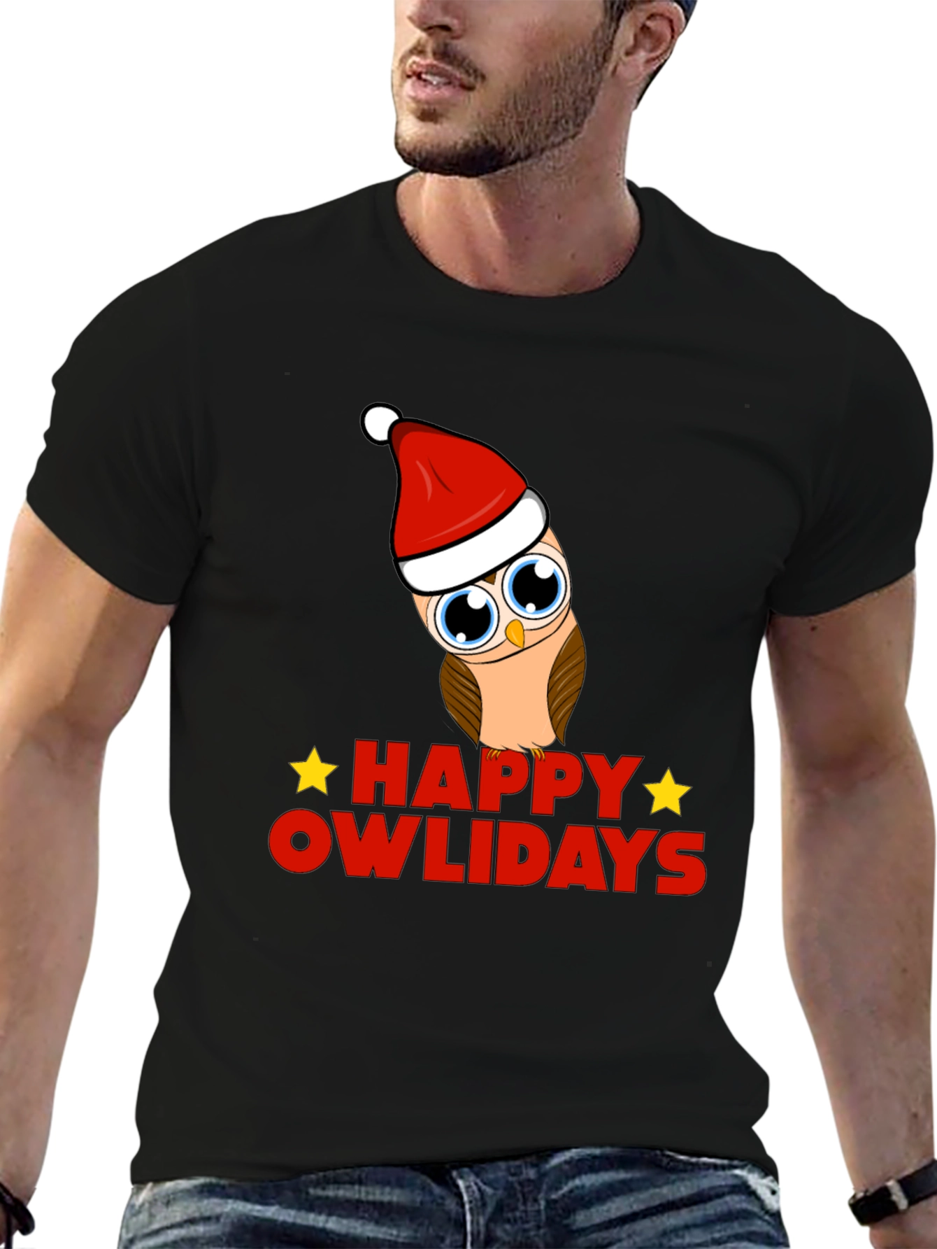 Happy Owlidays Holiday Graphic T-Shirt