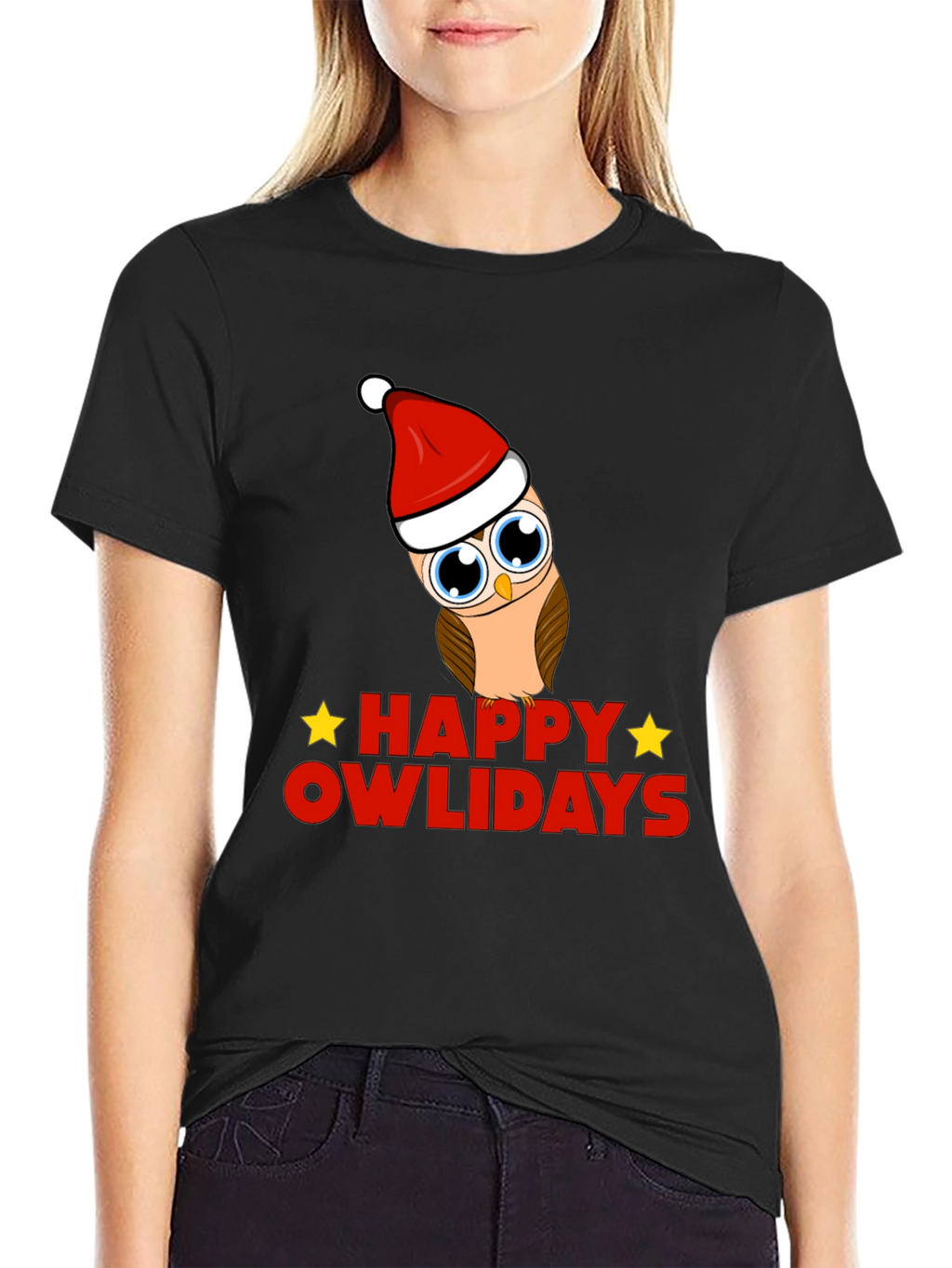 Happy Owlidays Holiday Graphic T-Shirt