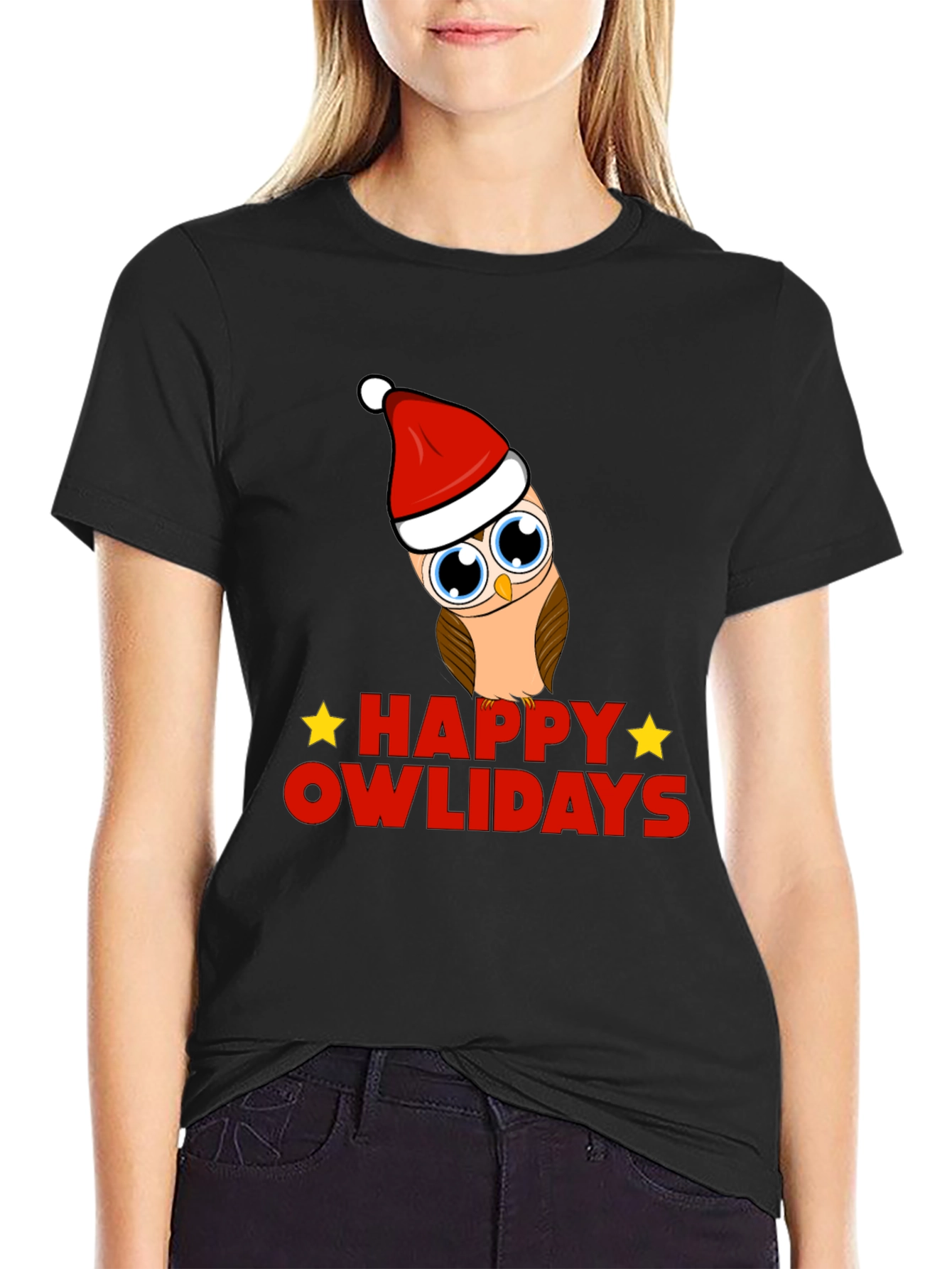 Happy Owlidays Holiday Graphic T-Shirt