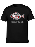 Hobsonville OR Fish Graphic Tee - Black