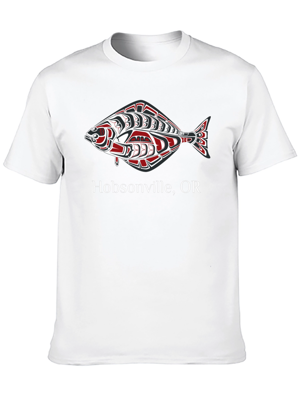 Hobsonville OR Fish Graphic Tee - Black