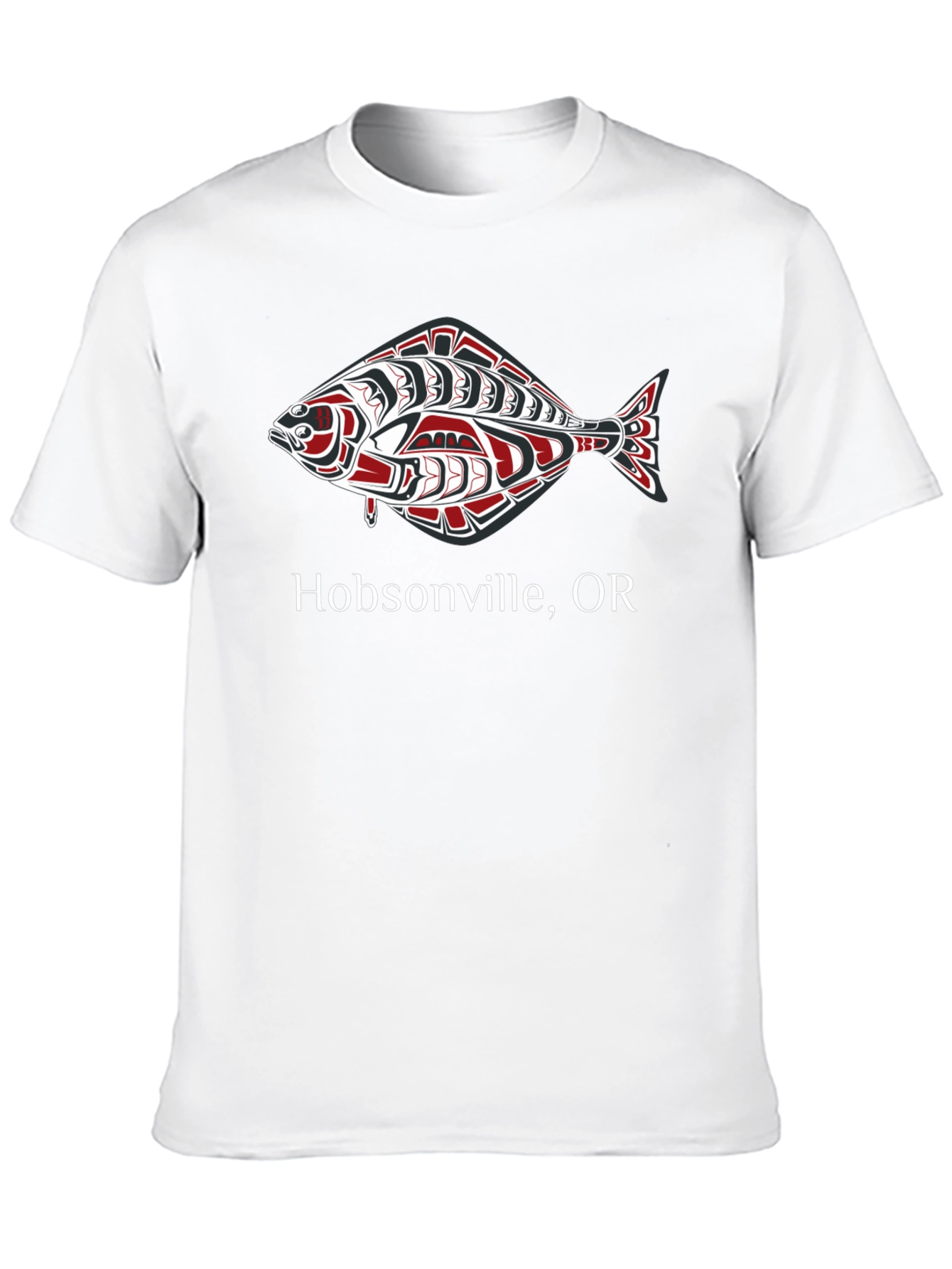 Hobsonville OR Fish Graphic Tee - Black