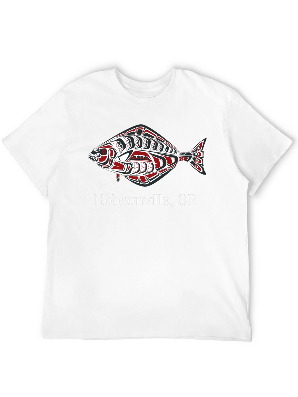 Hobsonville OR Fish Graphic Tee - Black
