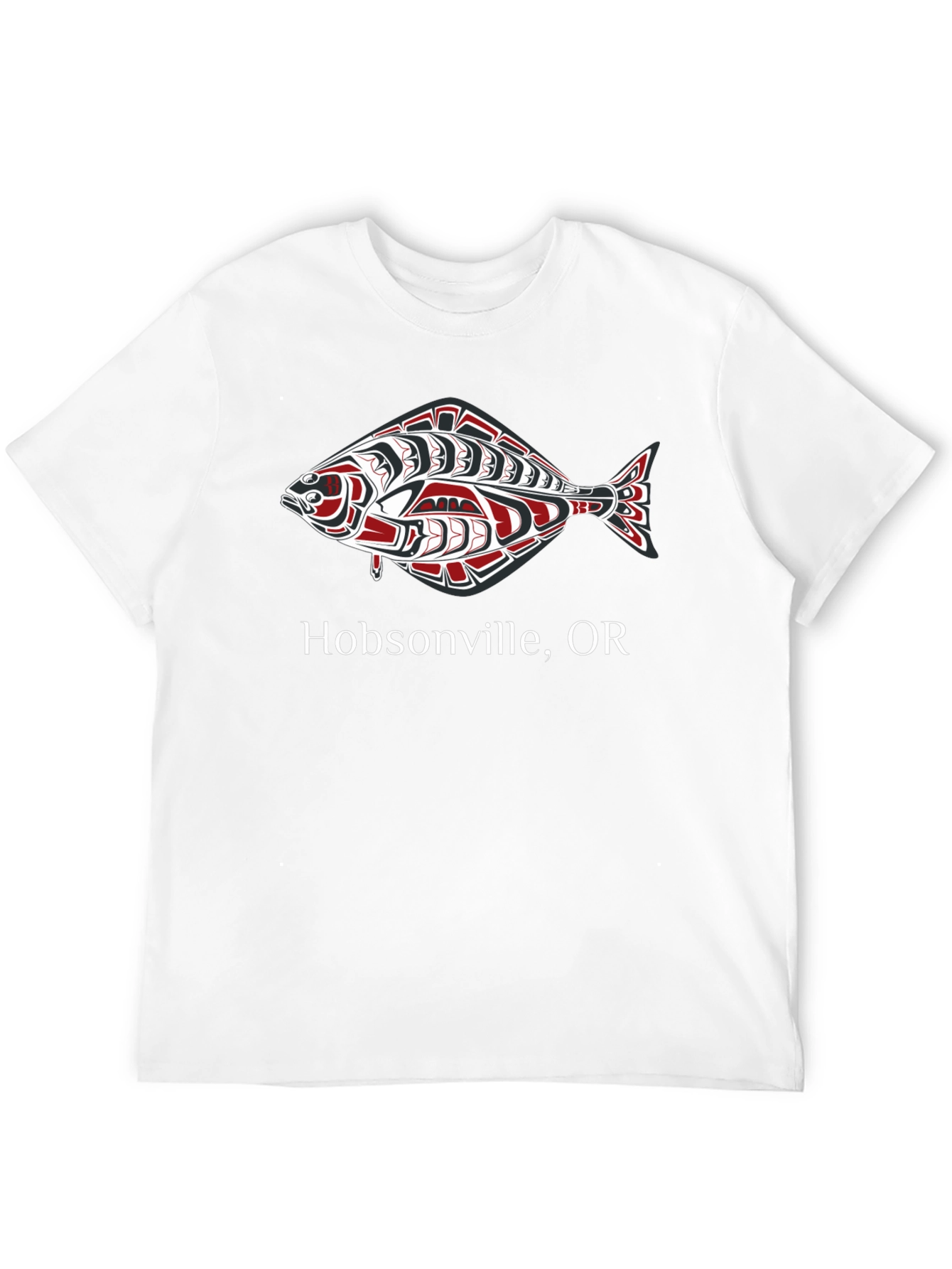 Hobsonville OR Fish Graphic Tee - Black
