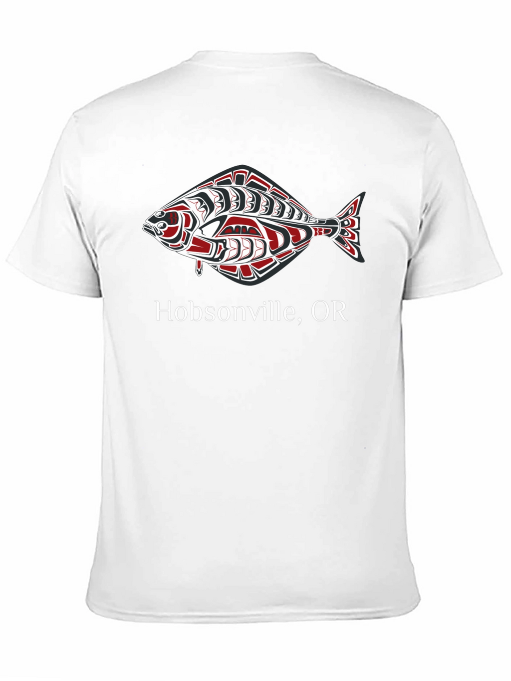 Hobsonville OR Fish Graphic Tee - Black