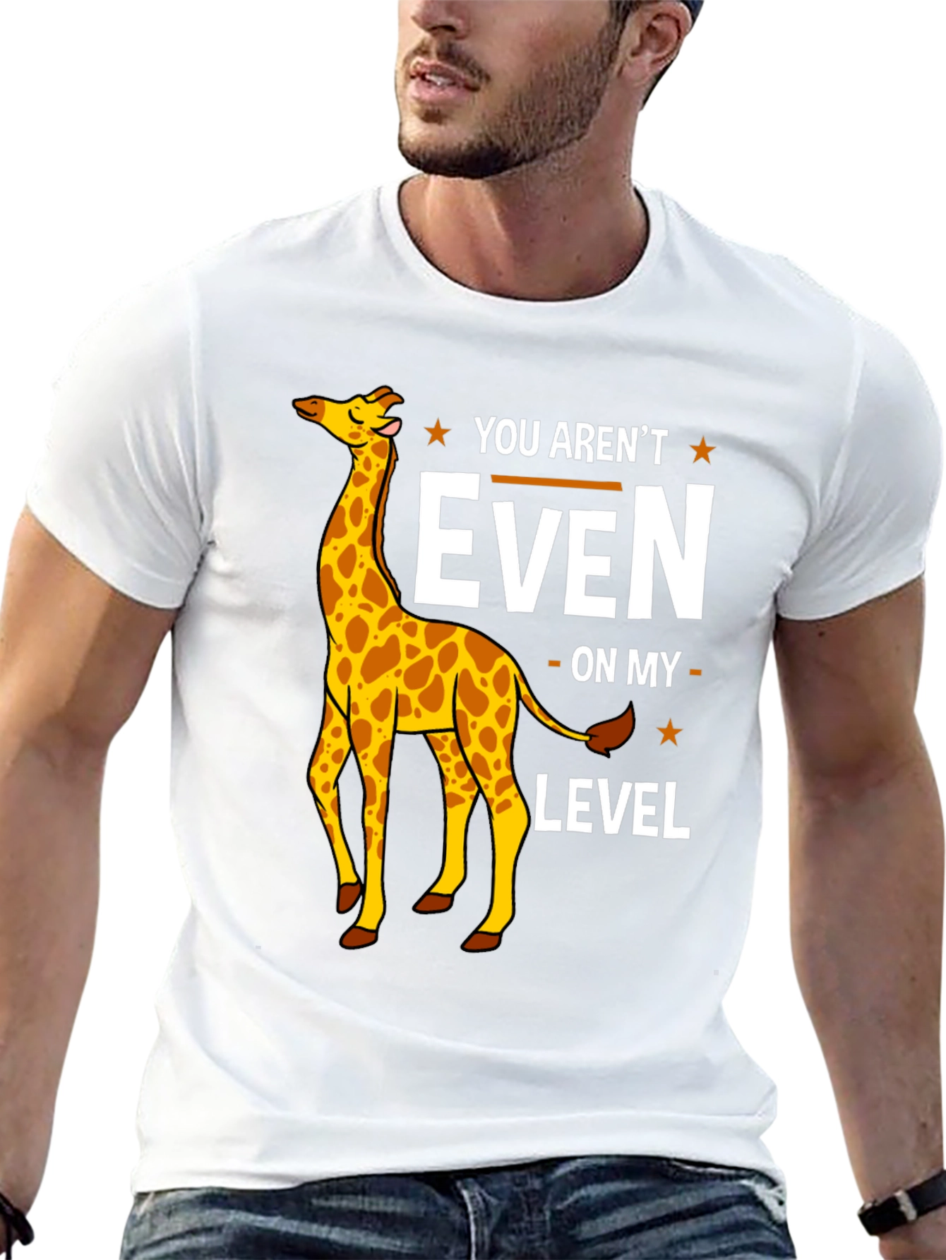 Funny Giraffe T-Shirt - You Arent Even On My Level