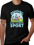 Reading is My Favorite Sport Graphic T-Shirt