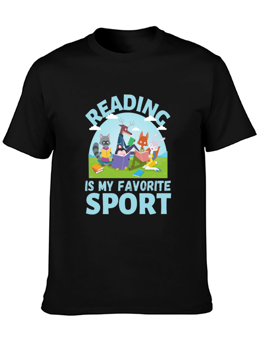Reading is My Favorite Sport Graphic T-Shirt