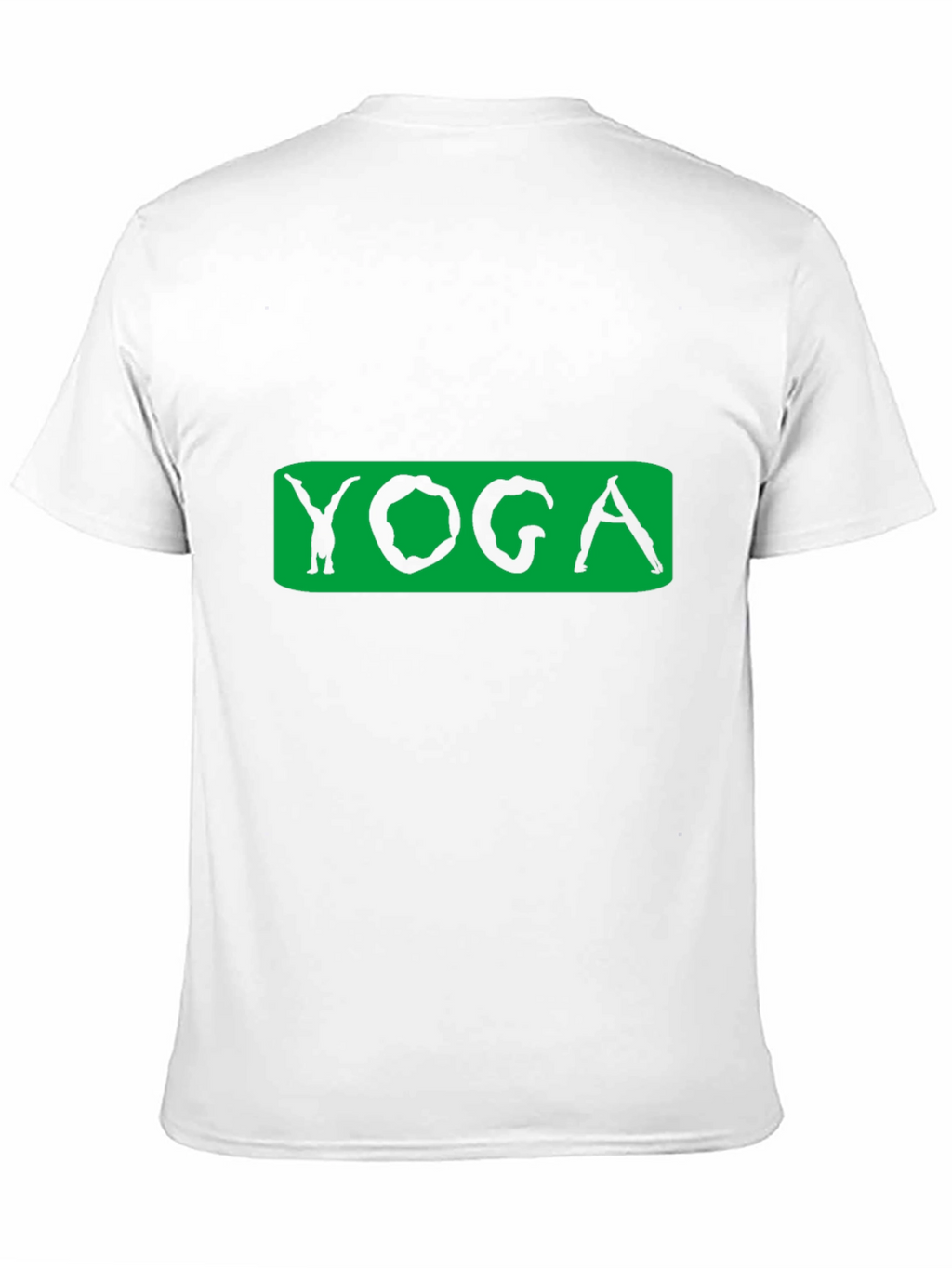 Yoga Pose Graphic Tee - Black Cotton Blend
